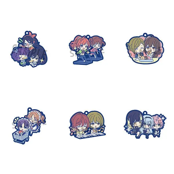 6 Shiny Colors Gummi-Anhänger Buddy Collection Vol. 2 Sortiment 6 cm The Idolmaster