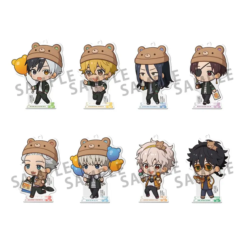8 TokoToko Acryl Figuren in Theme Park Display 7 cm Wind Breaker