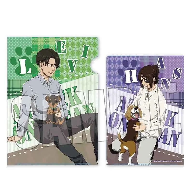 [Animate] Attack on Titan Clearfile Levi & Hanji with Dogs Ver.