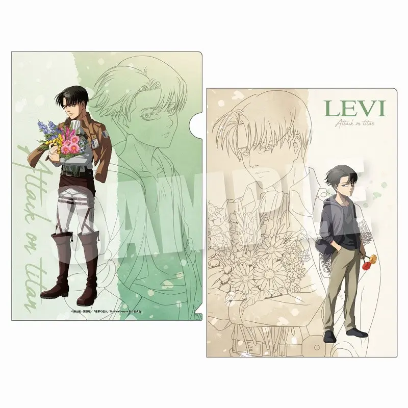 [Animate Exclusive] Attack on Titan Clearfile Levi Past and Future Ver.