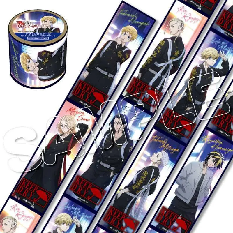 [Animate Exclusive] Tokyo Revengers Klebeband-Rolle Night Rain Ver.