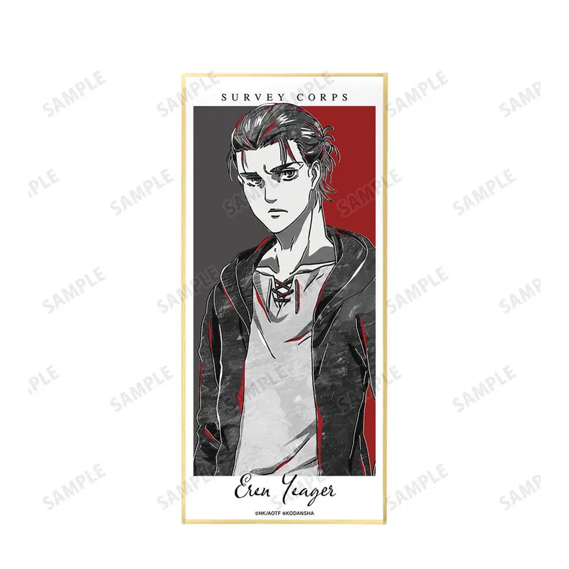 Attack on Titan Ani-Art Black Label Aufstell-Shikishi Ver. A Eren Yeager