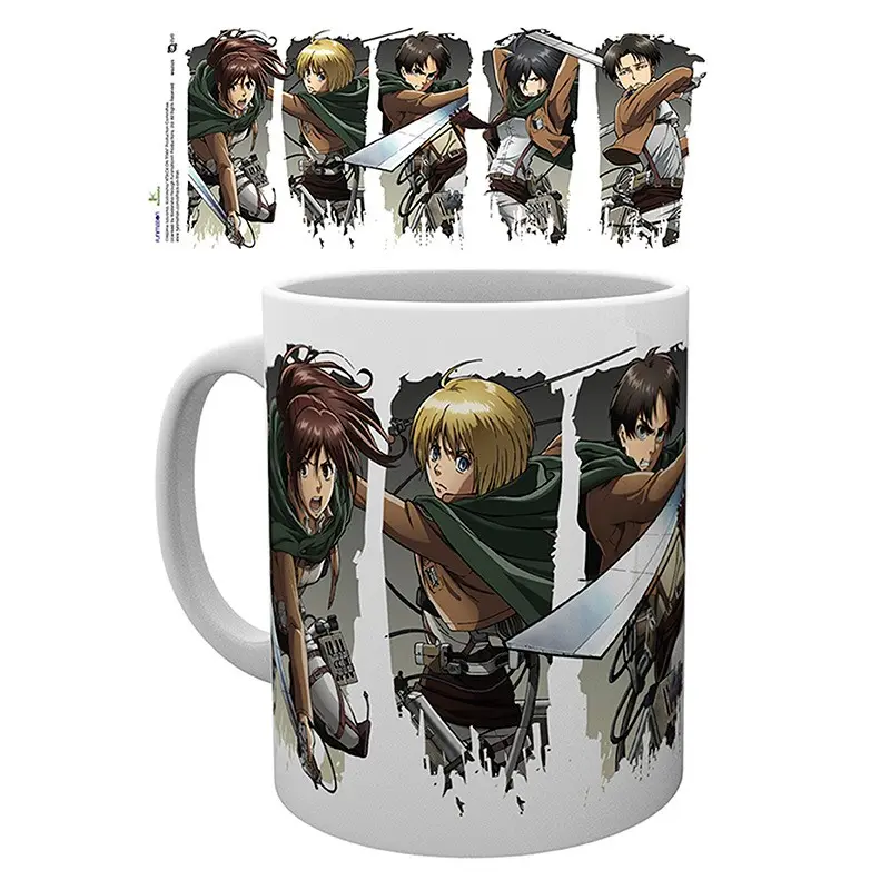 Attack on Titan Character Montage Becher