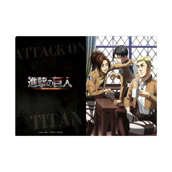 Attack on Titan Clearfile Hanji, Levi & Erwin II