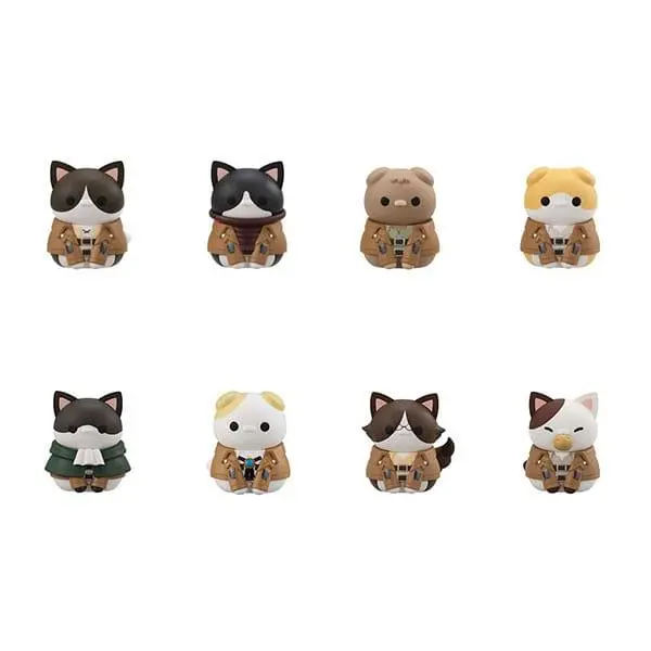 Attack on Titan Mega Cat Project Sammelfiguren 8er-Pack Attack on Tinyan Gathering Scout Regiment danyan! 3 cm