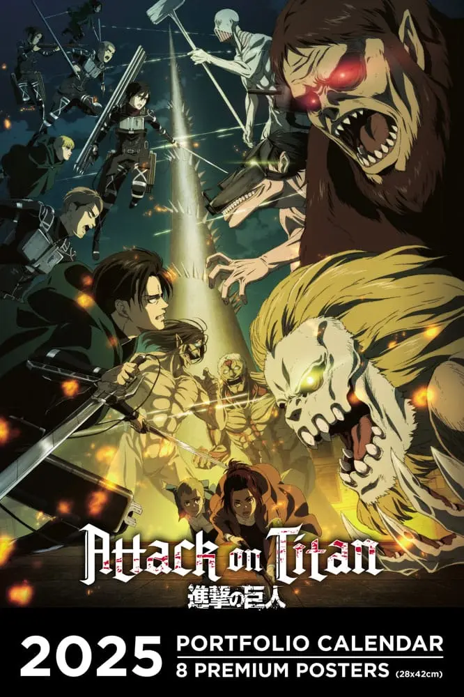 Attack on Titan Portfolio Kalender 2025 - Englische Ver.