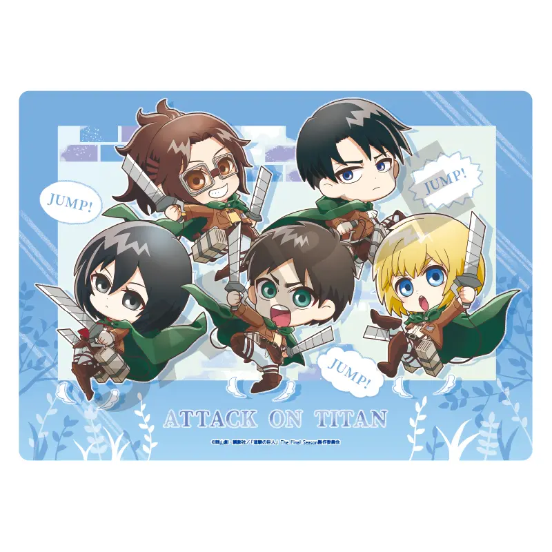 Attack on Titan Pyon Chara Shitajiki (Schreibunterlage)