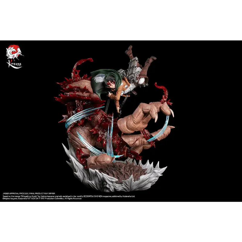 Attack on Titan Statue 1/6 Levi Ackermann vs. Beast Titan