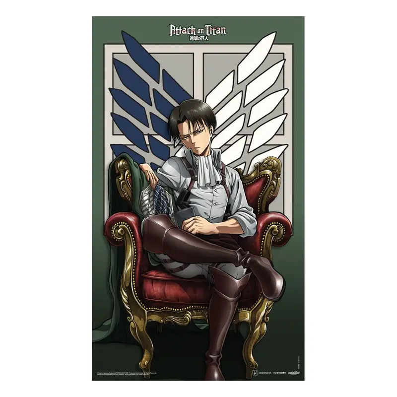 Attack on Titan Textil-Poster Levi Ackermann