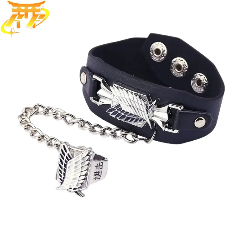 „Aufklärungstrupp“ Armband + Ring – Attack on Titan
