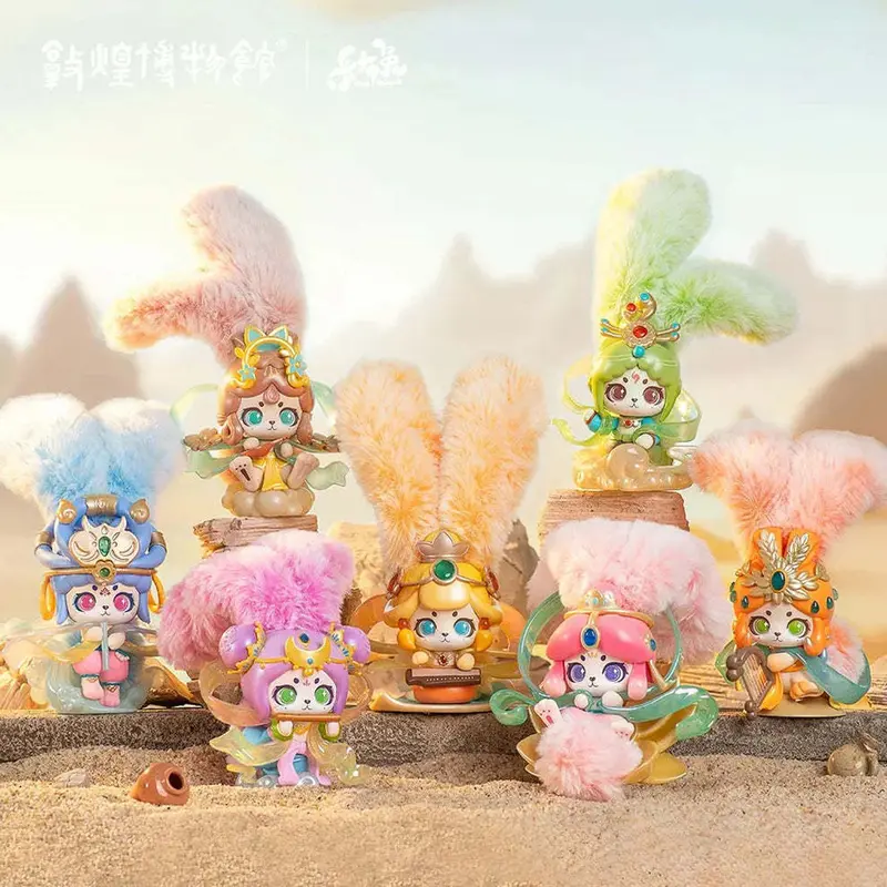 Awake Toys - Cup Rabbits Dreaming of Dunhuang - Plüsch-Minifigur (Blind Box) - Einzelbox - 17 cm - AWAKE TOYS