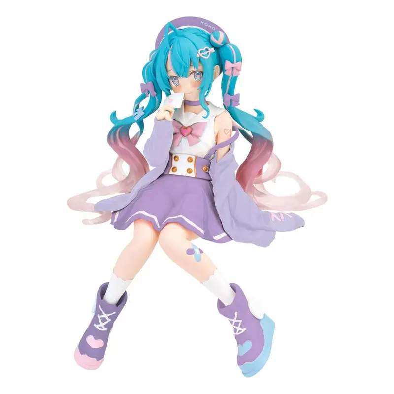 [Backorder] Vocaloid Noodle Stopper PVC Statue Hatsune Miku Love Sailor Purple Color Ver.