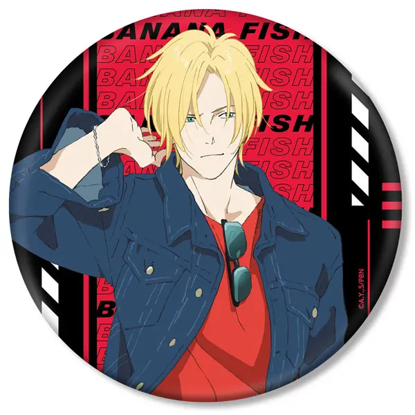 Banana Fish XXL Aufstell-Button Ash Lynx Denim Ver.