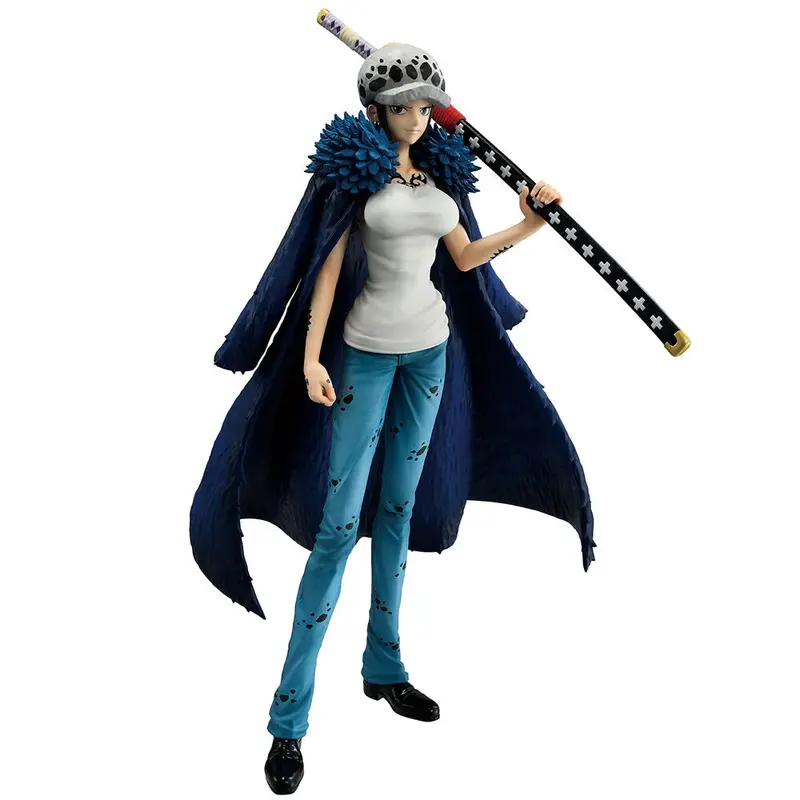 BANDAI Trafalgar Law als Frau mit langem Mantel | One Piece Sammelfigur | 24 cm