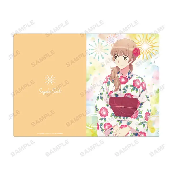Bloom Into You Ani-Art Clearfile Sayaka Saeki Yukata Ver.