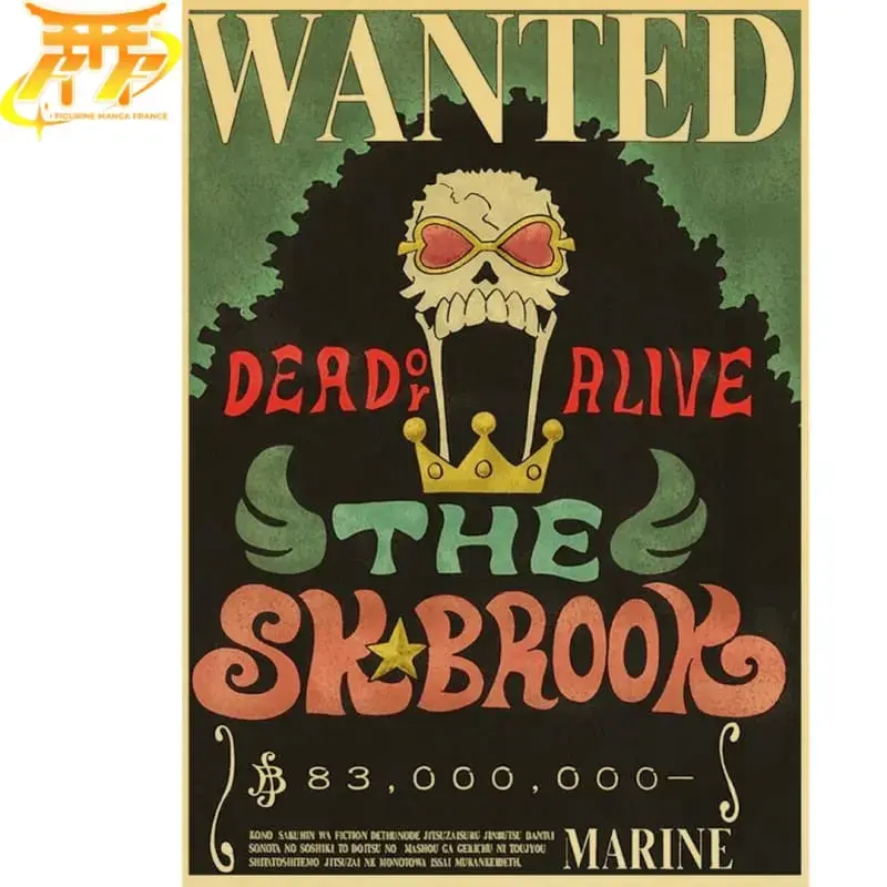 Brook Wanted Poster  – One Piece