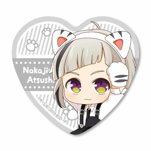 Bungo Stray Dogs Nekokaburi Button Atsushi Nakajima