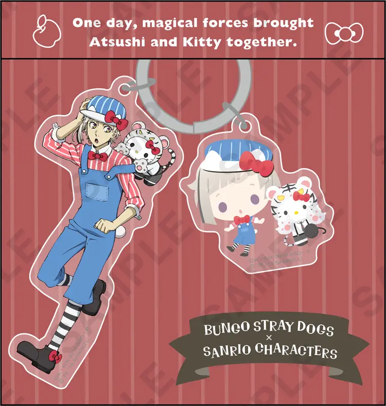 Bungo Stray Dogs x Sanrio Anhänger Atsushi Nakajima & Hello Kitty