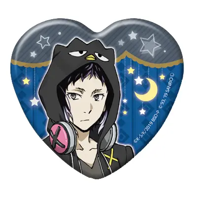 Bungo Stray Dogs x Sanrio Button Ryunosuke Akutagawa
