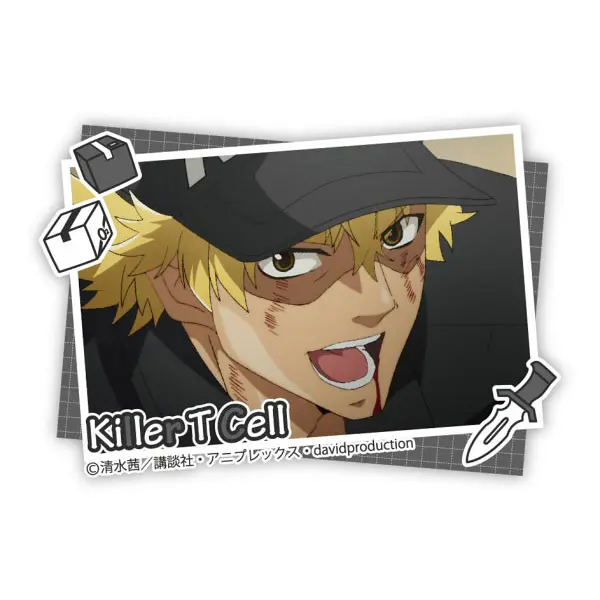 Cells at Work! Scene Photo Button Killer T Cell