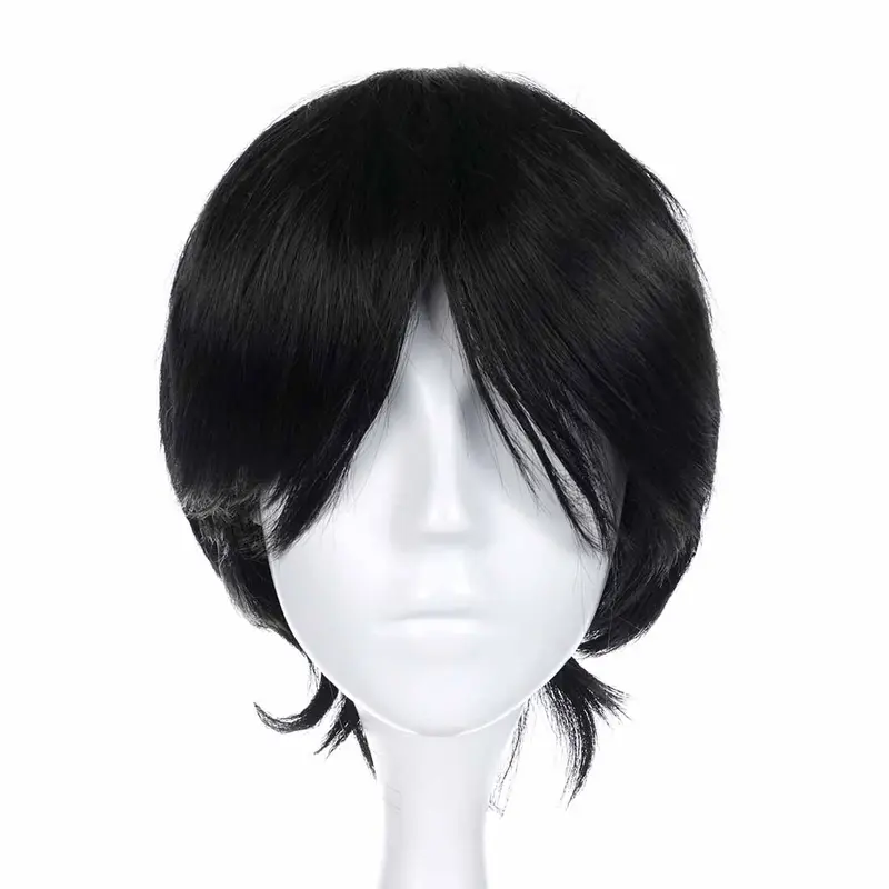 Cosplay Perücke von Monkey D. Ruffy für One Piece Fans, Schwarz