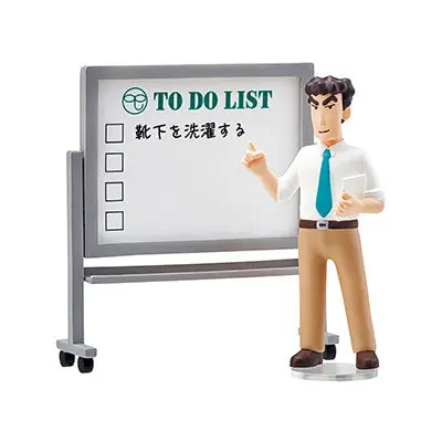 Crayon Shin-chan Message Stand Re-Ment Figur (5) "In a meeting"