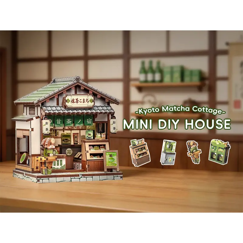 CuteBee - Miniatur Haus - Kyoto Matcha Cottage