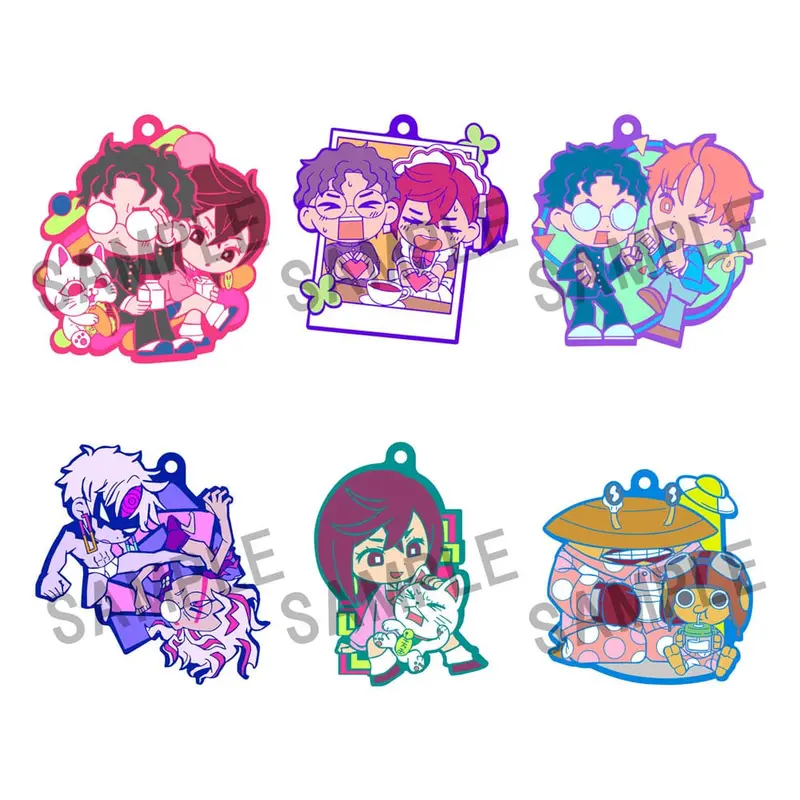 Dandadan Rubber Mascot Buddycolle 6 Gummi-Anhänger Vol. 2 Blind Box 7 cm