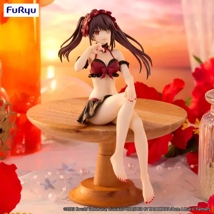 Date A Live IV Noodle Stopper PVC Statue Kurumi Tokisaki Swimsuit Ver.
