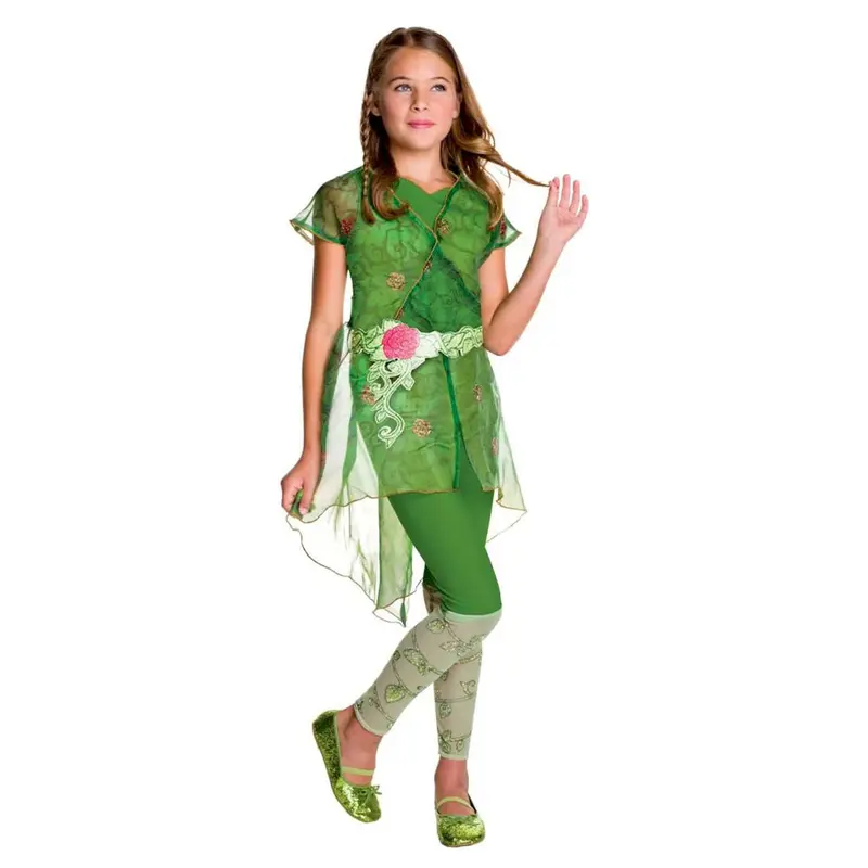 DC Super Hero Girls - Poison Ivy Kinderkostüm - Kostüme - Größe S/M/L (104-128 cm) - Rubies
