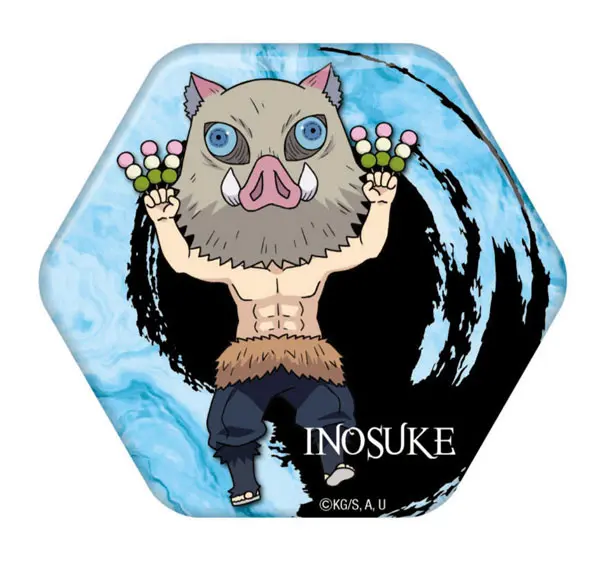 Demon Slayer Hexagon Button Inosuke Hashibira