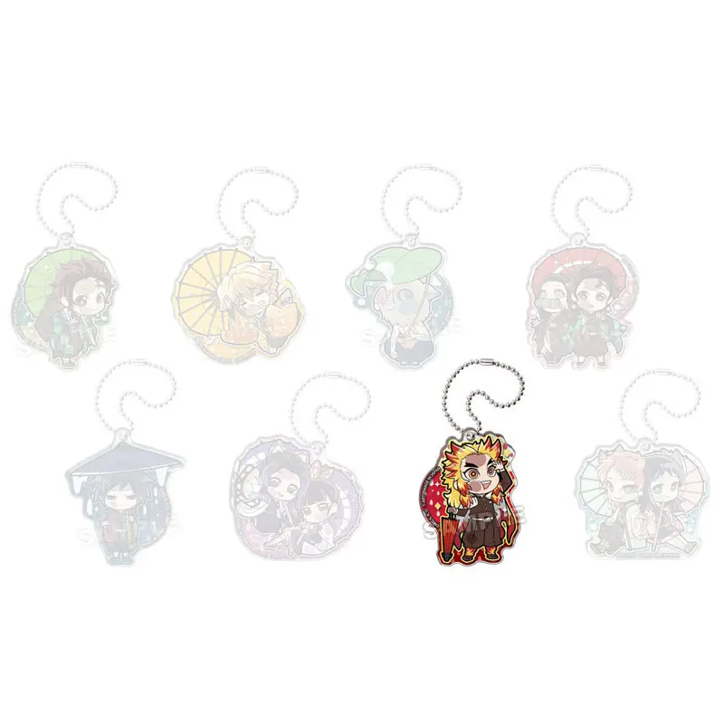 Demon Slayer Pita! Defome Japanese Umbrella Gashapon Anhänger Kyojuro Rengoku