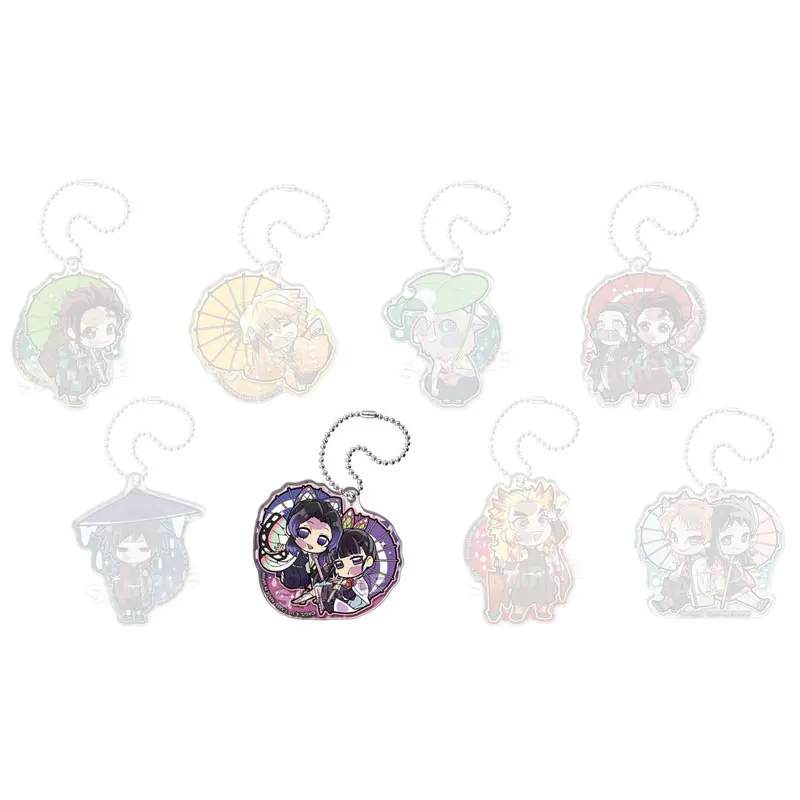 Demon Slayer Pita! Defome Japanese Umbrella Gashapon Anhänger Shinobu Kocho & Kanao Tsuyuri