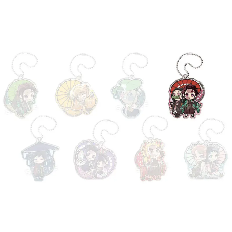 Demon Slayer Pita! Defome Japanese Umbrella Gashapon Anhänger Tanjiro Kamado & Nezuko Kamado