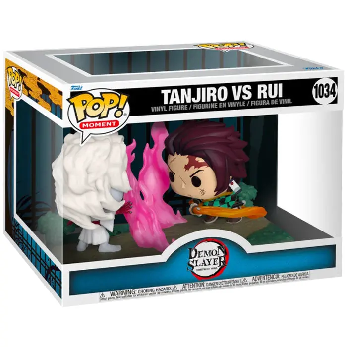 Demon Slayer POP Moment! Vinyl Figuren 2er-Pack Tanjiro vs. Rui