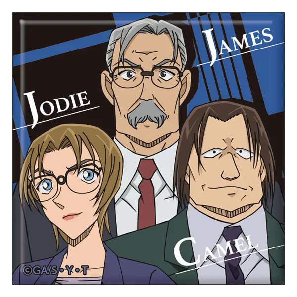 Detective Conan Chara Button Jodie Starling & James Black & Andre Camel