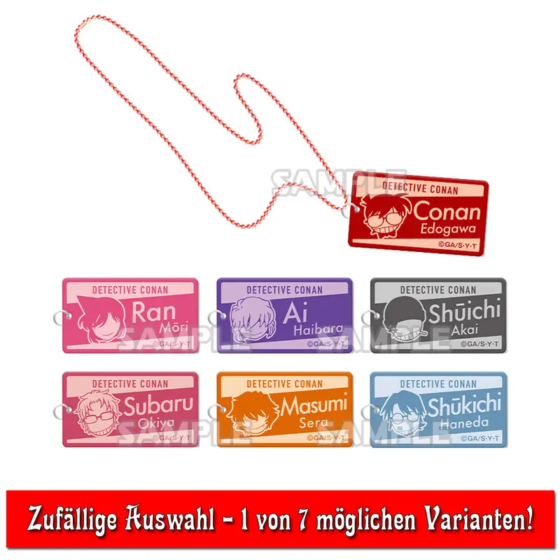 Detective Conan Dog Tag Style Halskette/Anhänger *Blindbag*