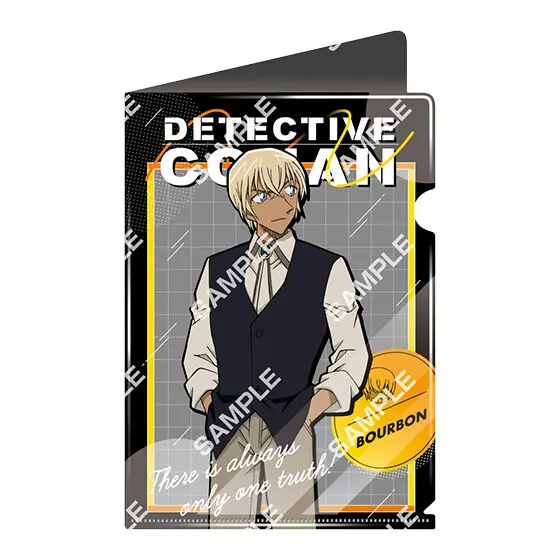 Detective Conan Flat Gashapon Mini Clearfile Bourbon