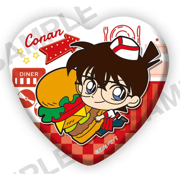 Detective Conan Herz Button American Diner Conan Edogawa