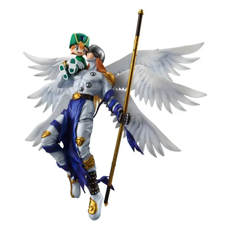 Digimon Adventure G.E.M. Serie PVC Statue Angemon & Takaishi Takeru