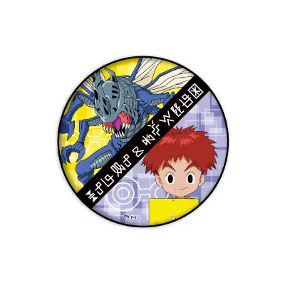 Digimon Adventure Puchi Button Izzy Izumi & Kabuterimon