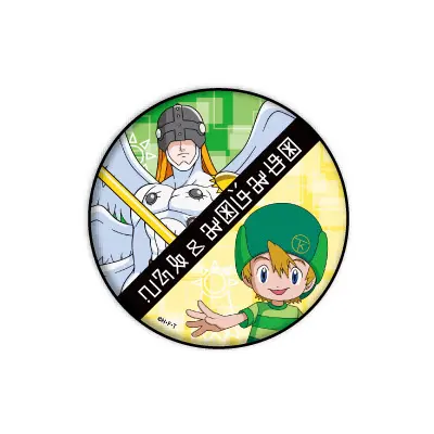 Digimon Adventure Puchi Button T.K. Takaishi & Angemon