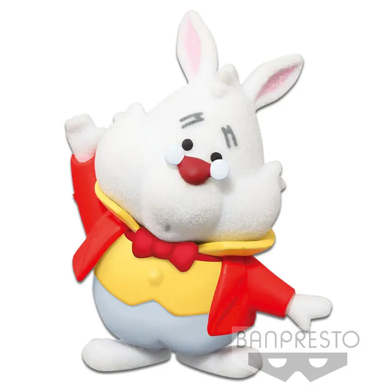 Disney Characters Cutte! Fluffy Puffy Figur Alice in Wonderland White Rabbit