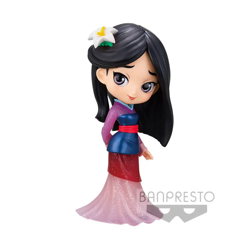 Disney Glitter Line Q Posket Figur Mulan
