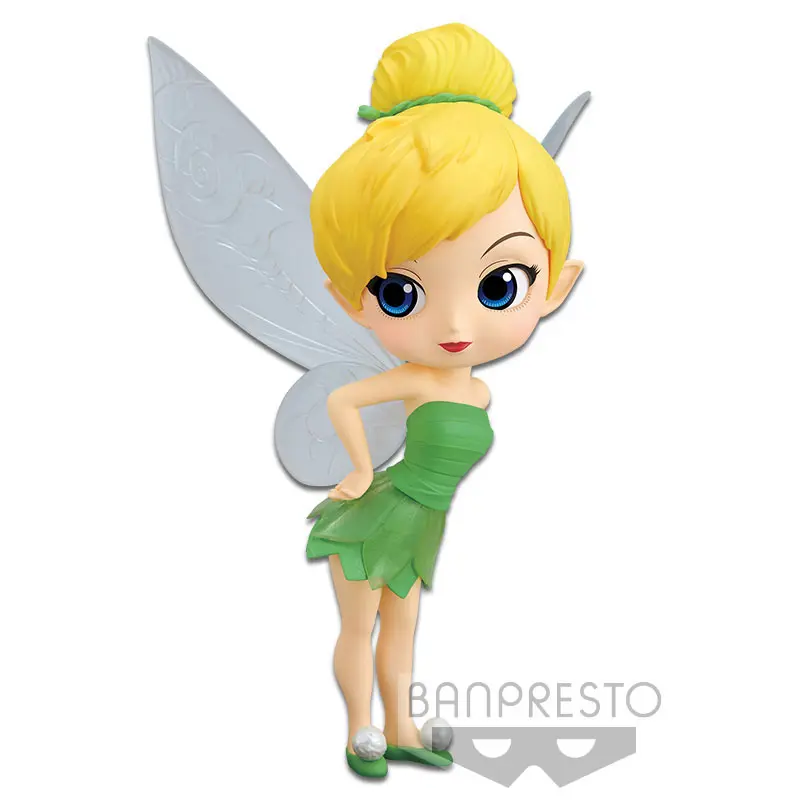 Disney Q Posket Figur Tinker Bell Leaf Dress Ver. A