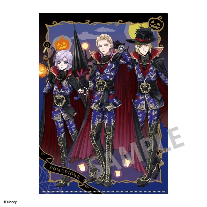 Disney Twisted Wonderland Clearfile Pomefiore Scary Dress Ver.