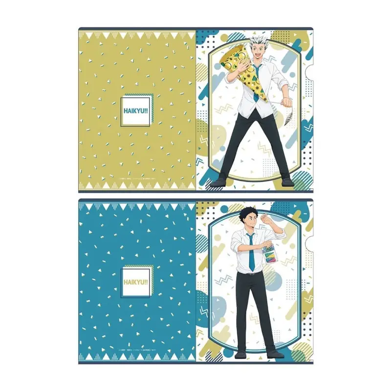 [Don Quijote Japan] Haikyuu!! x Don Quijote Party Version Clearfile-Set Kotaro Bokuto & Keiji Akaashi