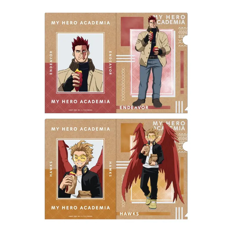 [Don Quijote Japan] My Hero Academia x Don Quijote Sweet Potato Version Clearfile-Set Endeavor & Hawks