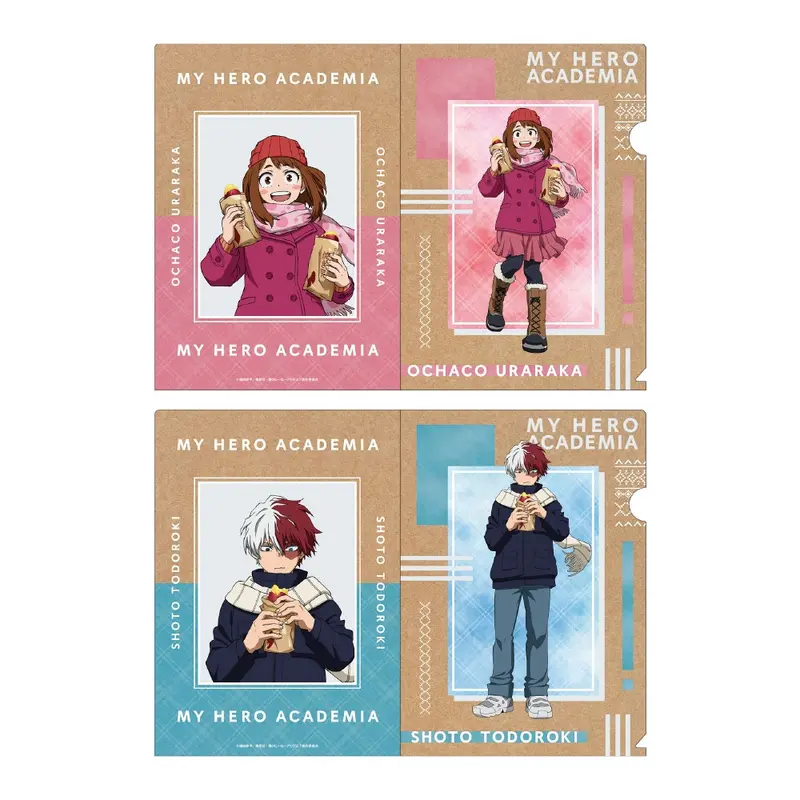 [Don Quijote Japan] My Hero Academia x Don Quijote Sweet Potato Version Clearfile-Set Ochaco Uraraka & Shoto Todoroki