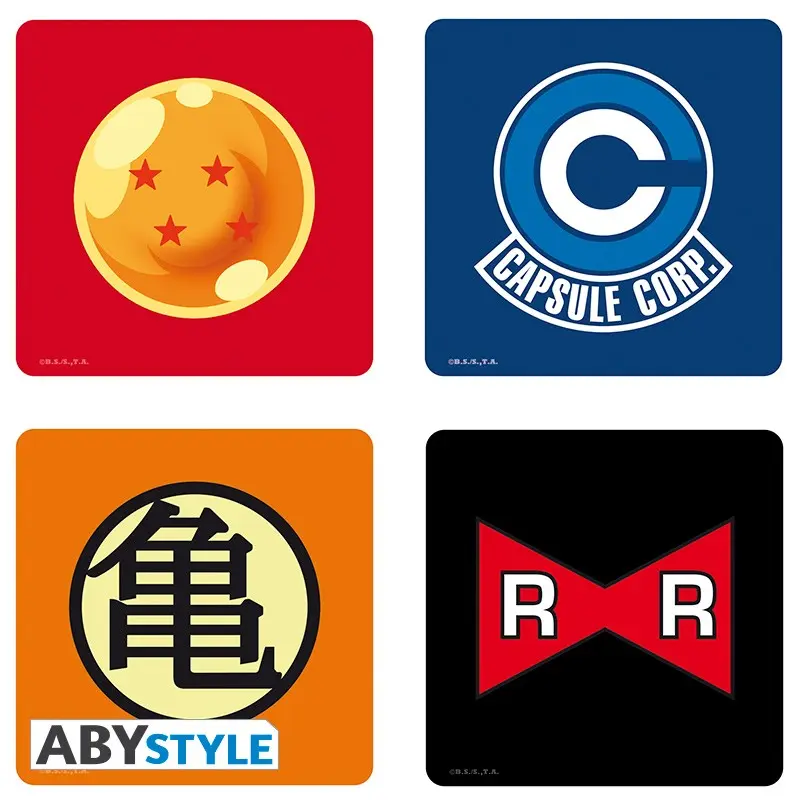 Dragon Ball Untersetzer-Set "Symbols"